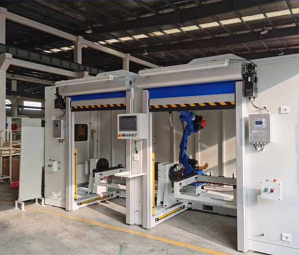 一字型單機兩軸焊接工作站