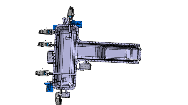 新能源汽車電池殼焊接夾具
