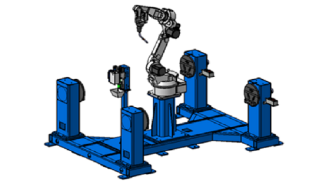 機(jī)器人垂直一軸雙工位變位機(jī)