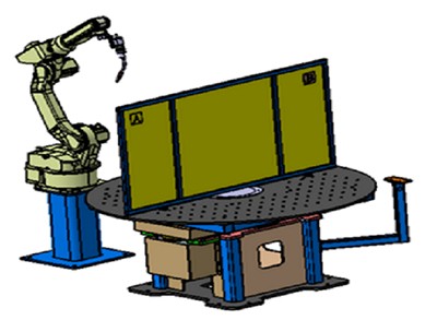 機(jī)器人水平一軸焊接變位機(jī)